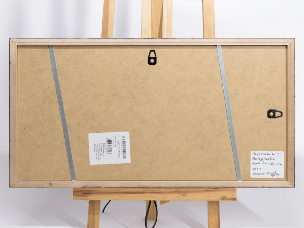 Vanessa Thieffry, "Bois Torsadé 2", image produit dos